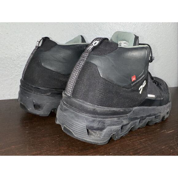 On Cloudtrax Waterproof Hiking Boots | Black | 3WD10880553 | Women's 9 | EUC - Picture 4 of 12